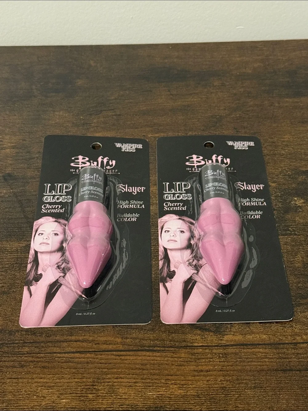 Buffy The Vampire Slayer Wild Cherry Kiss Lip Balm & Lip Gloss New Lot Of 4